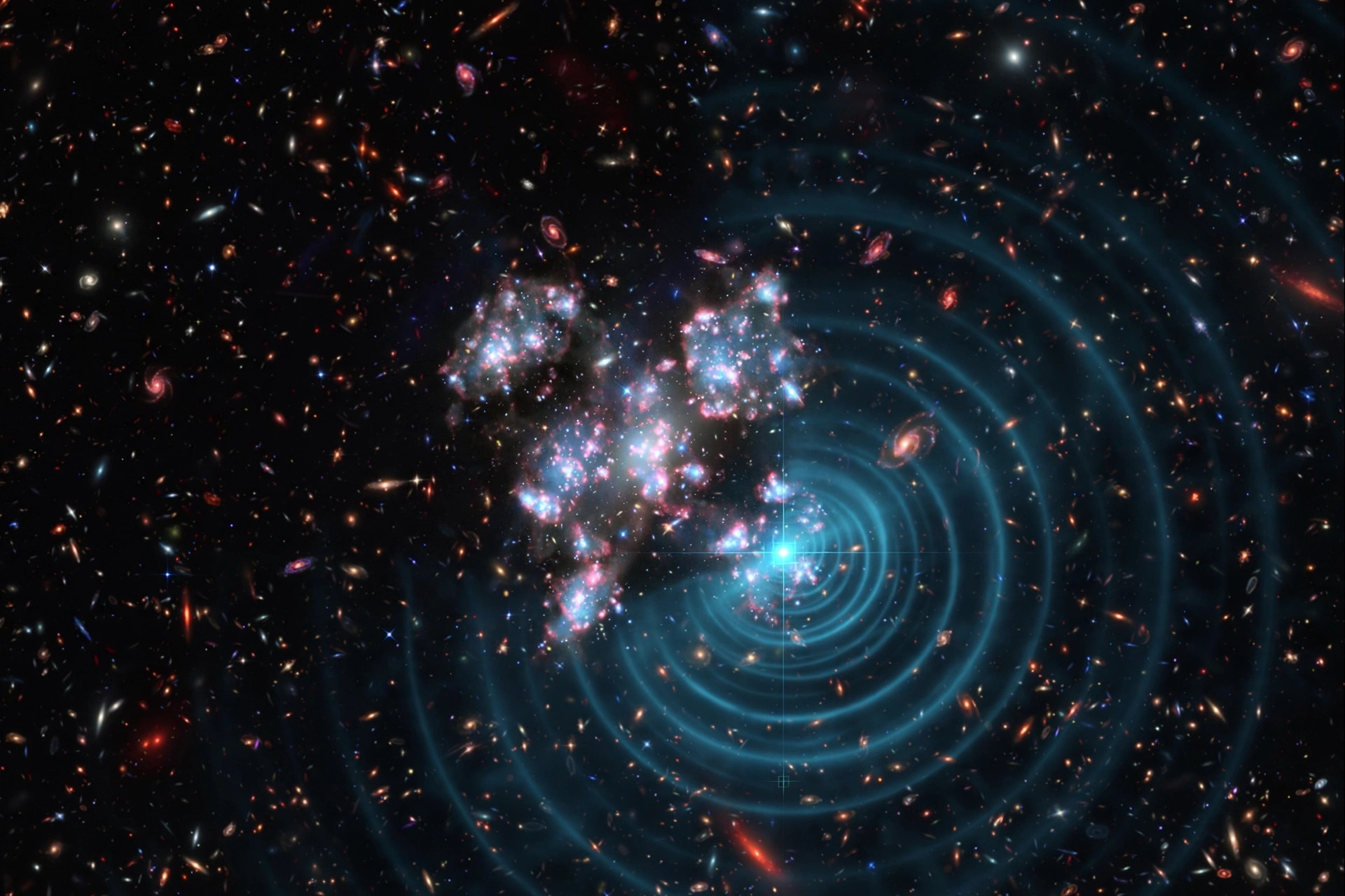 Webb Finds Host of Most Distant Fast Radio Burst